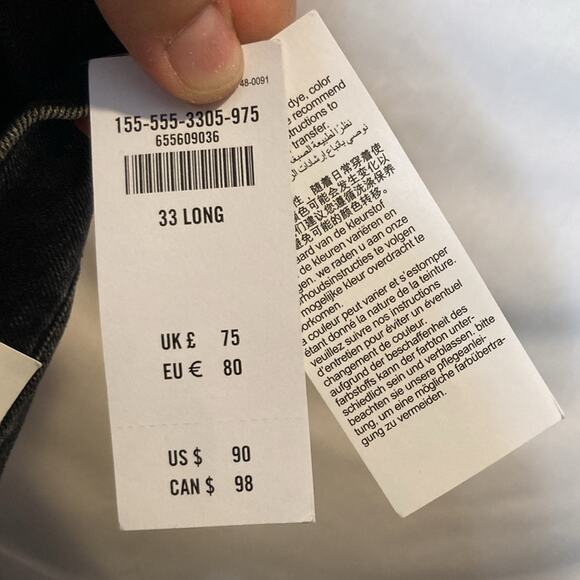 Abercrombie & Fitch Black Grey High Rise Skinny Jean Size 16L - Picture 6 of 9